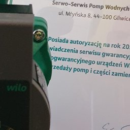 Serwo-Serwis pomp Wodnych - Alternatywne Źródła Energii Gliwice