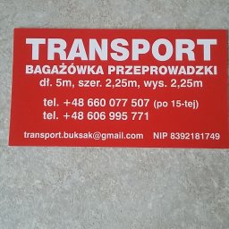 Transport Radosław Buksak - Doskonałe Usługi Przeprowadzkowe Słupsk