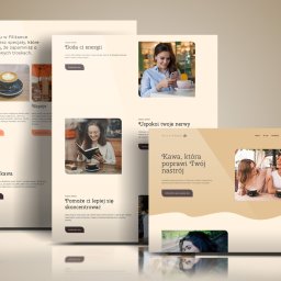 Projekt graficzny, budowa w Webflow - Strona internetowa kawiarni