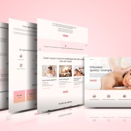 Projekt graficzny, budowa w Webflow - strona internetowa salonu masażu