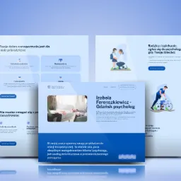 Projekt strony internetowej psychologa z Gdańska, Izabeli Ferenszkiewicz, prezentujący sekcje poświęcone indywidualnemu podejściu, bezpieczeństwu, profesjonalizmowi, technikom pracy oraz informacje...