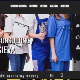 Zespół pracowników w różnych uniformach: zielony kombinezon roboczy, strój kucharski z tasakiem, biała koszula z klipbordem, niebieski kombinezon z kluczem nastawnym, niebieski uniform medyczny ze...