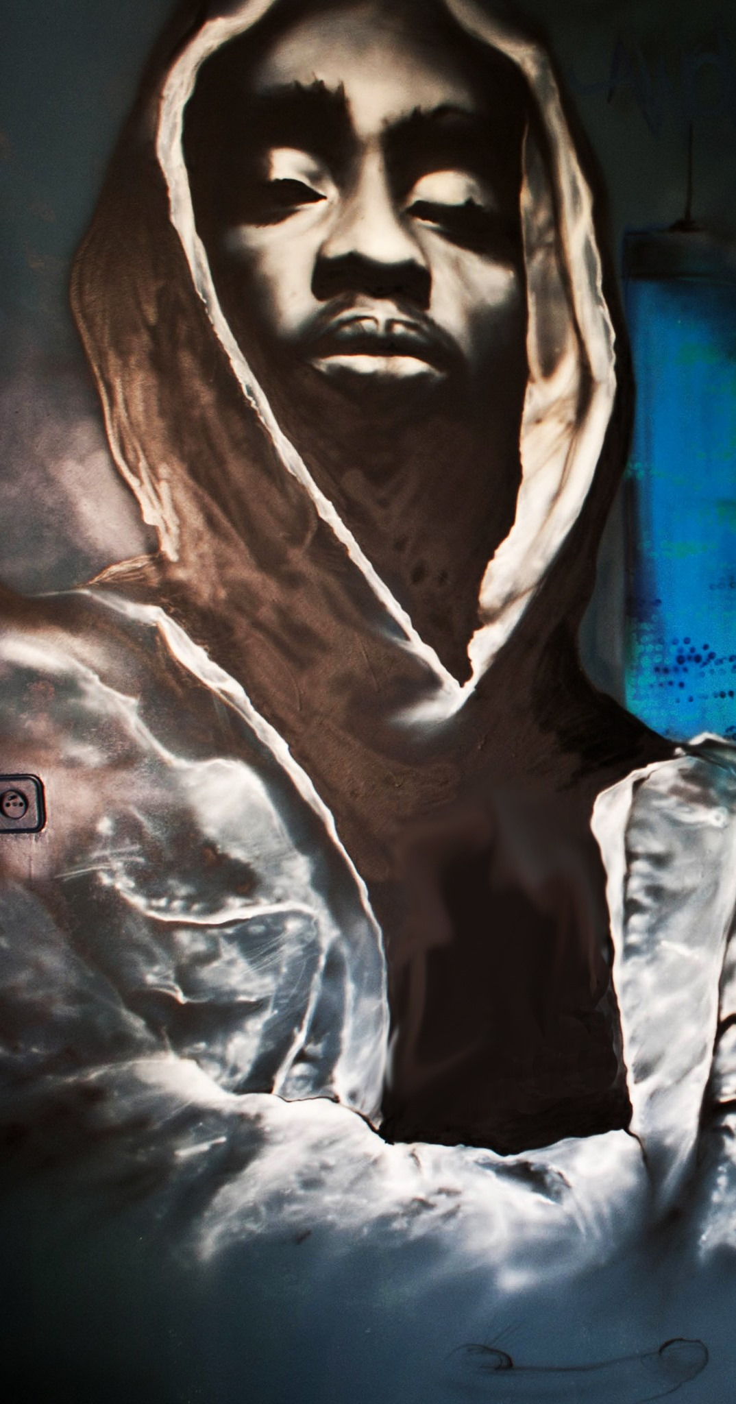 Malunek na zlecenie prywatnej osoby w jej mieszkaniu.