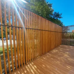 Ażurowa ściana..taras