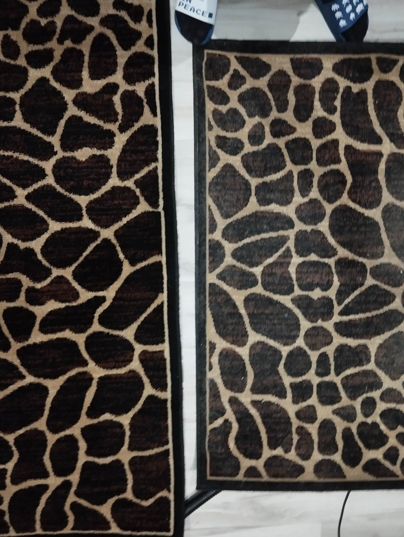 Dywan przed i po wypraniu