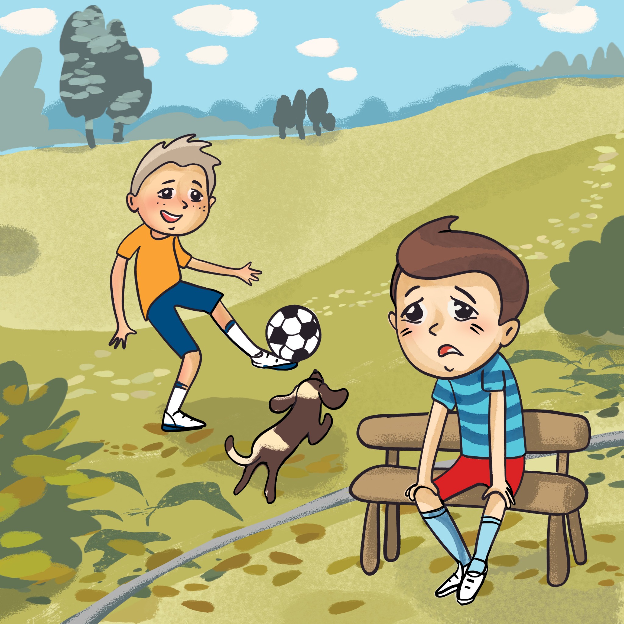 ilustracja do książeczki z kolorowanką