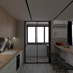 Projekt mieszkania typu studio