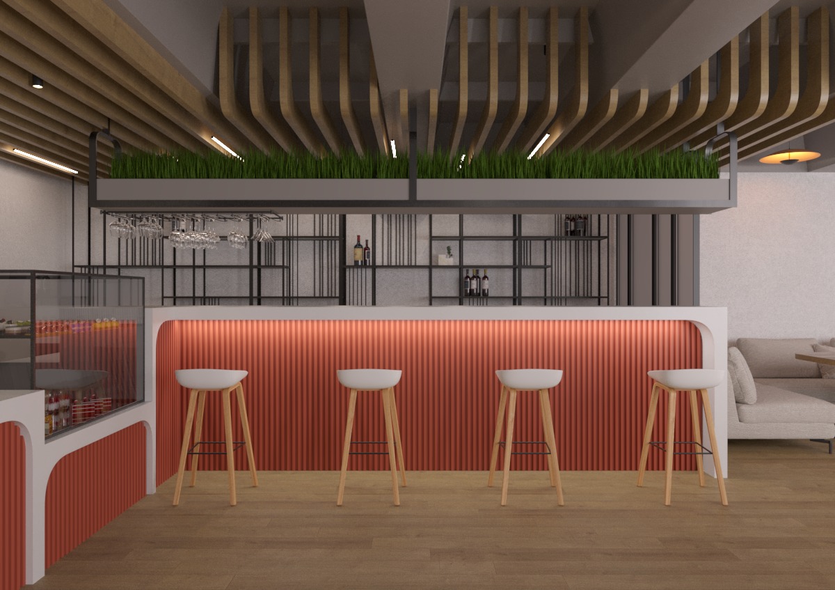 Projekt kawiarni coworkingowej