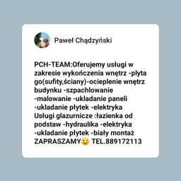 Paweł Chádzyński -TEAM - Wykonanie Fundamentów Zielona Góra
