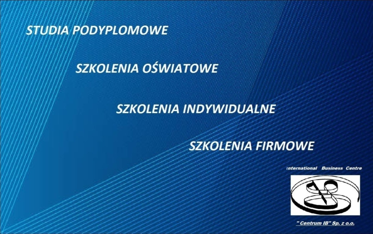 Oferujemy dla państwa: - studia podyplomowe - szkolenia oświatowe - szkolenia indywidualne - szkolenia firmowe