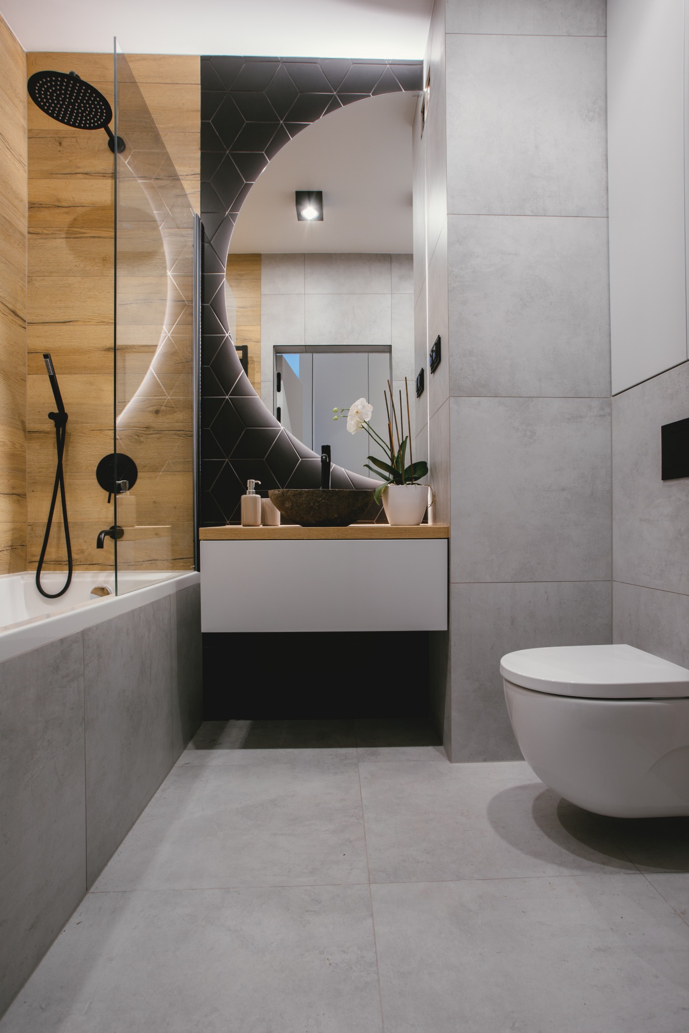 Realizacja projektu mieszkania w stylu soft loft - Gdynia Modern Tower