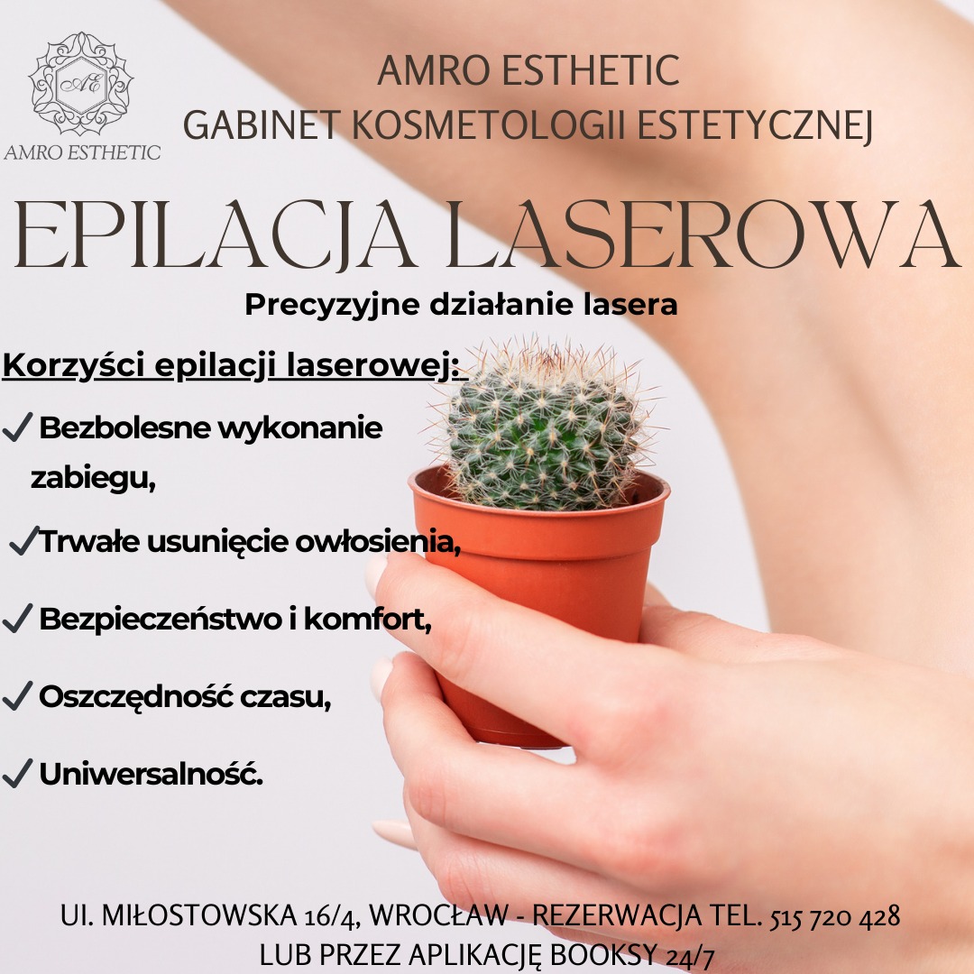 Epilacja laserowa w Amro Esthetic to nowoczesna i skuteczna metoda trwałego usuwania owłosienia.