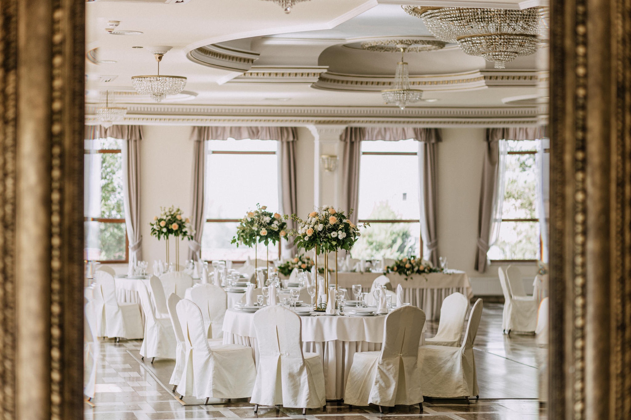 Sala weselna w Restauracji Dębowej