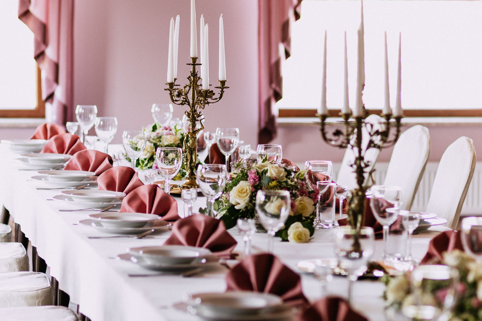 Sala Różana w Restauracji Dębowej