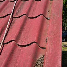 Mycie dachu z blachodachówki 