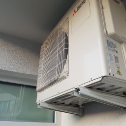 Klimatyzator Mitsubishi - agregat w układzie multi split - dwa pokoje.