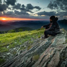 Wschód słońca na Wetlińskiej