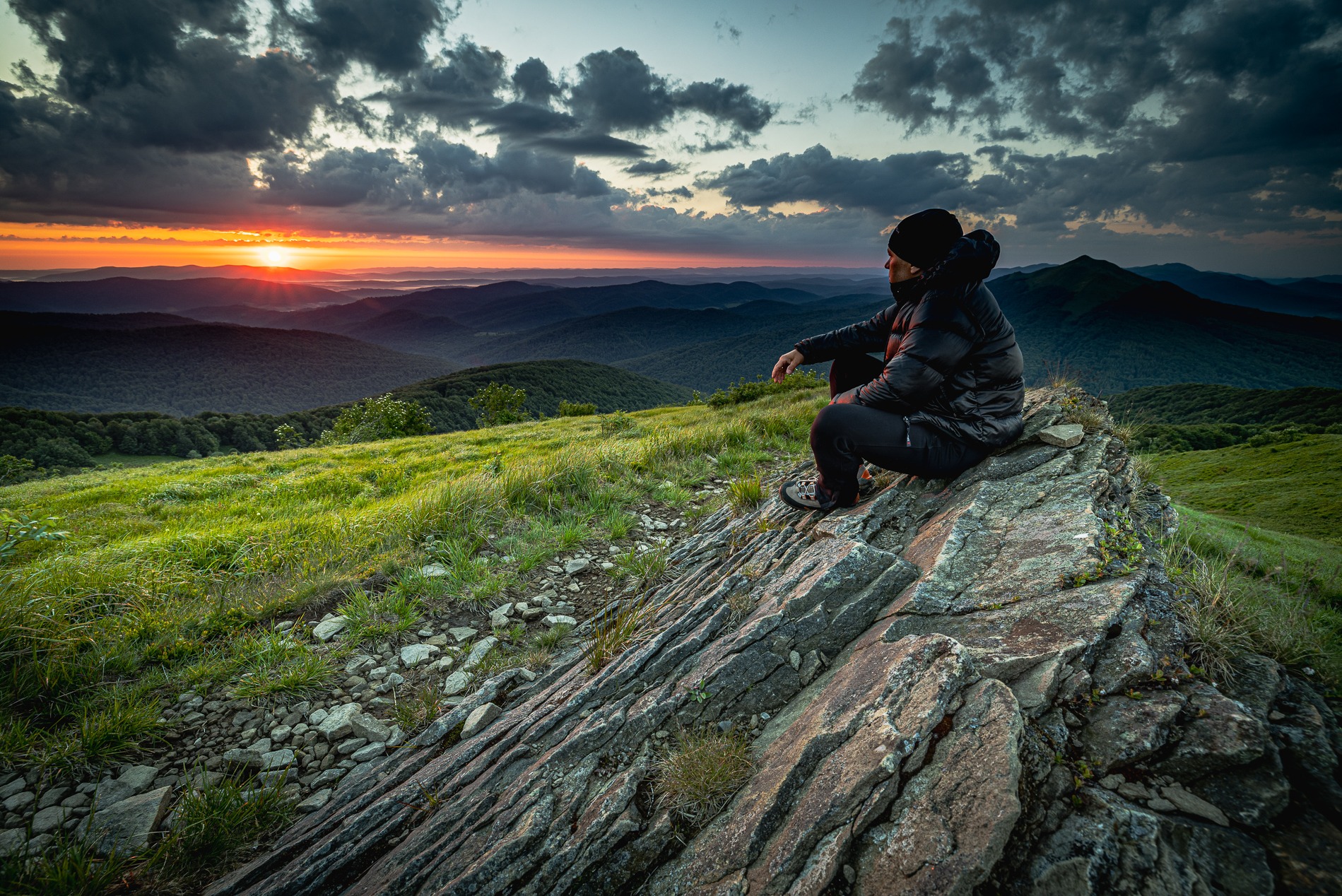 Wschód słońca na Wetlińskiej