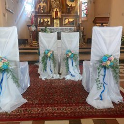 Dekoracja ślubna kościoła 