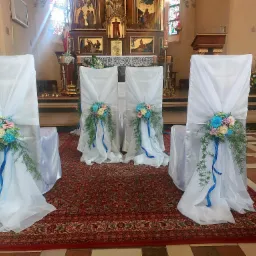 Dekoracja ślubna kościoła