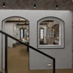 Projekt wnętrza butiku w zabytkowej kamienicy