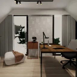 gabinet w domu jednorodzinnym/ Gdańsk Kolbudy/25m2