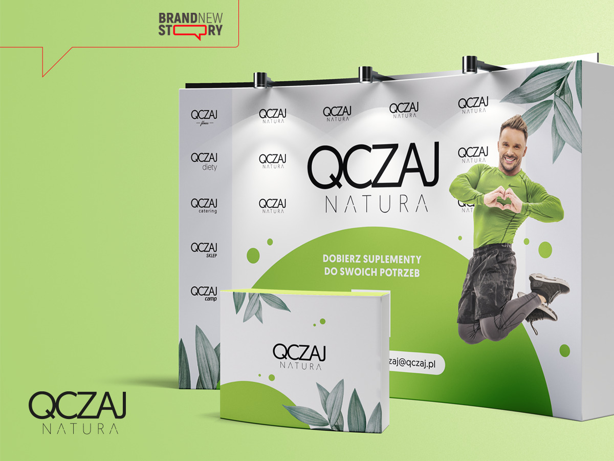 Kreacja wizualna dla stoiska QCZAJnatura