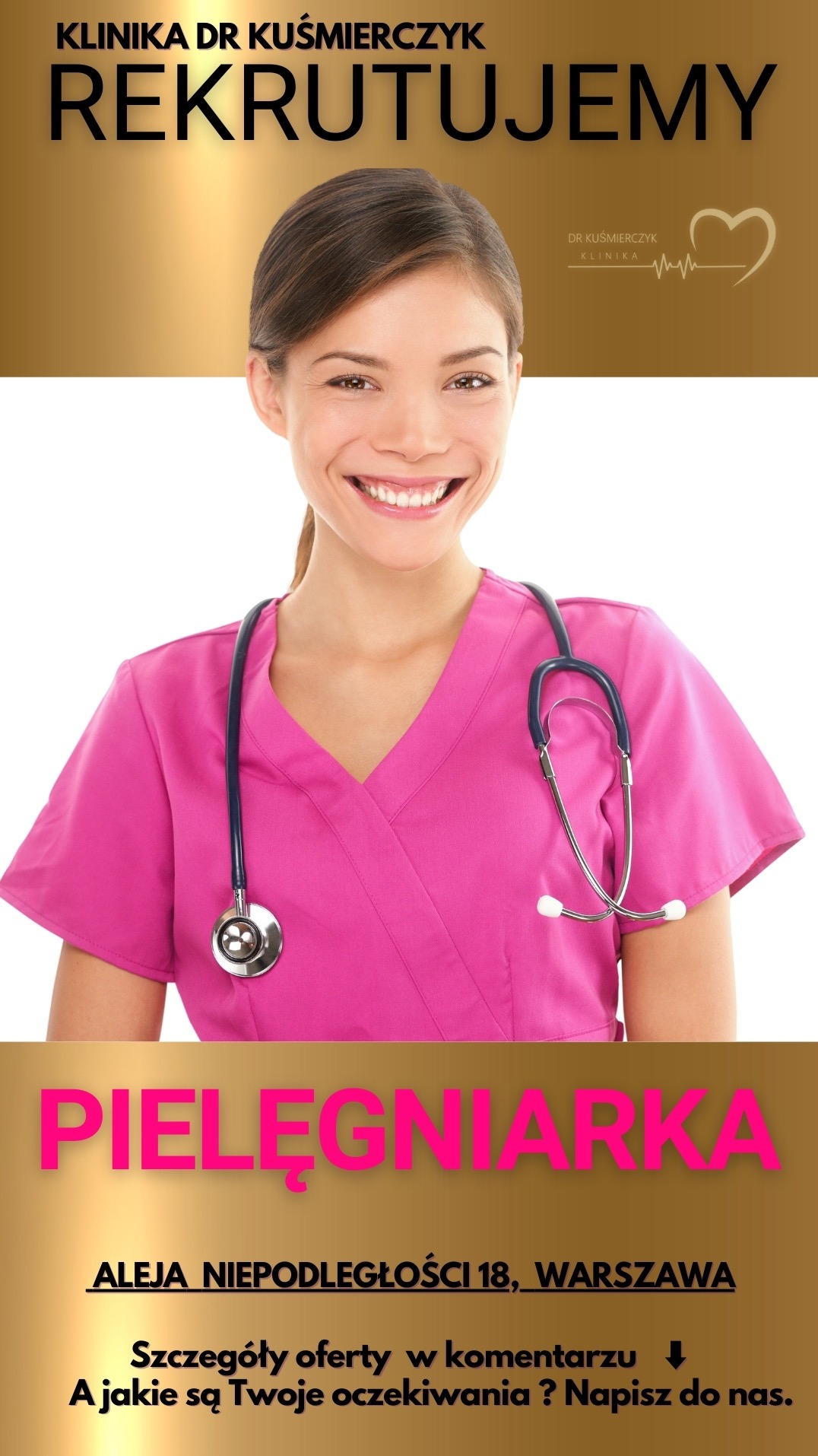 Zatrudnimy Pielęgniarkę.