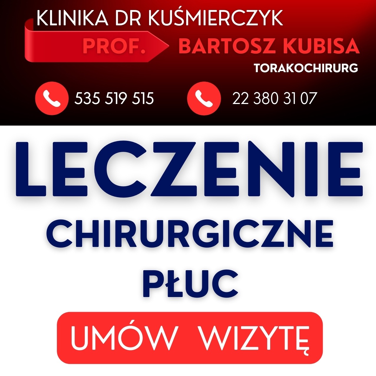 Leczenie chirurgiczne płuc. Torakochirurg Warszawa