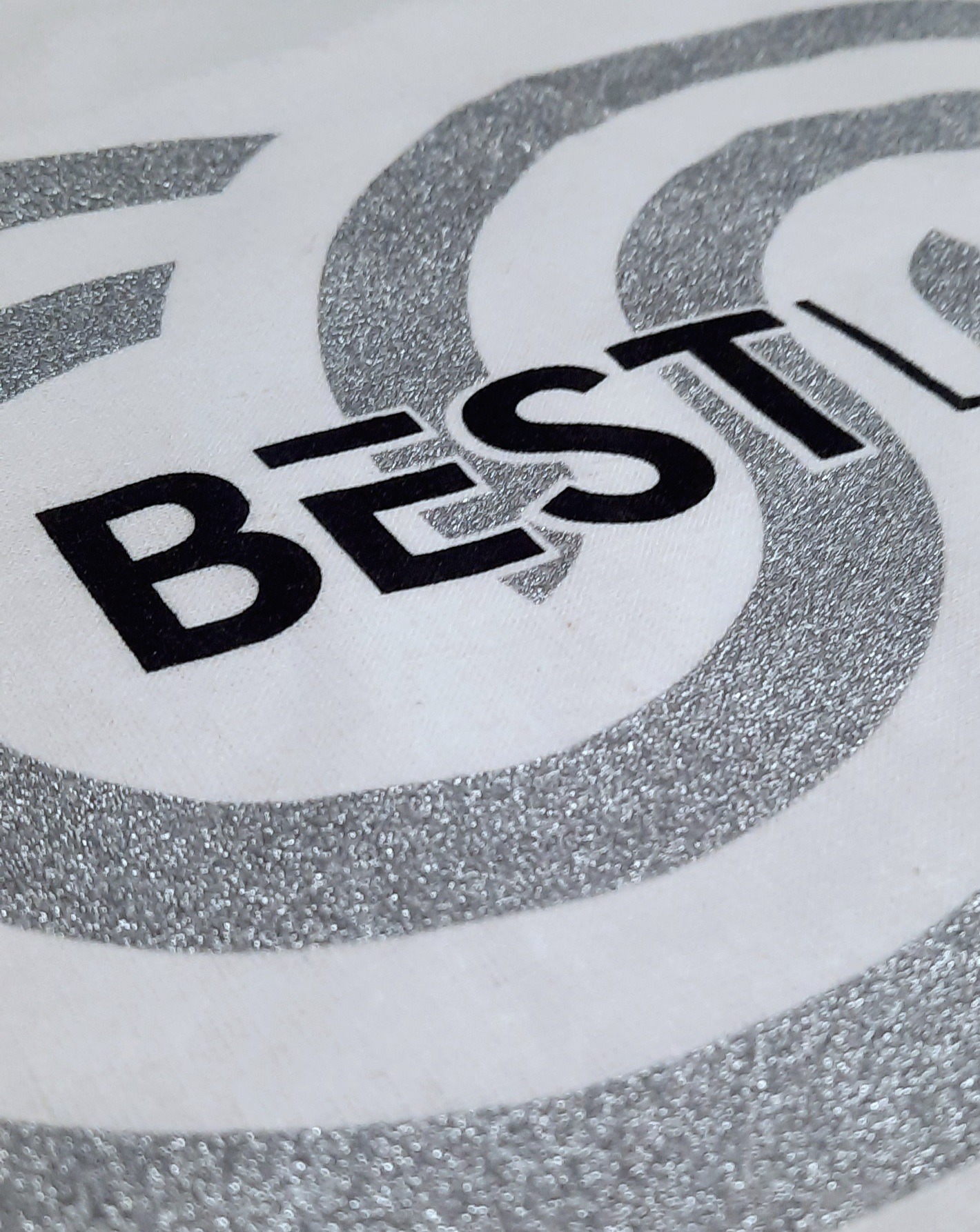 sitodruk + srebrna farba