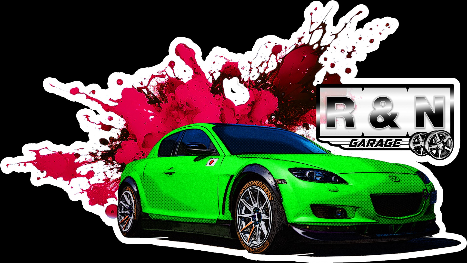 Promocyjna 'Wlepka RX8' R&N Garage