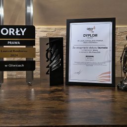 Z ogromną radością informuję, że moja Kancelaria została laureatem prestiżowego plebiscytu 