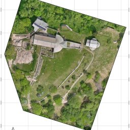 Ortofotomapa wykonana za pomocą drona. 