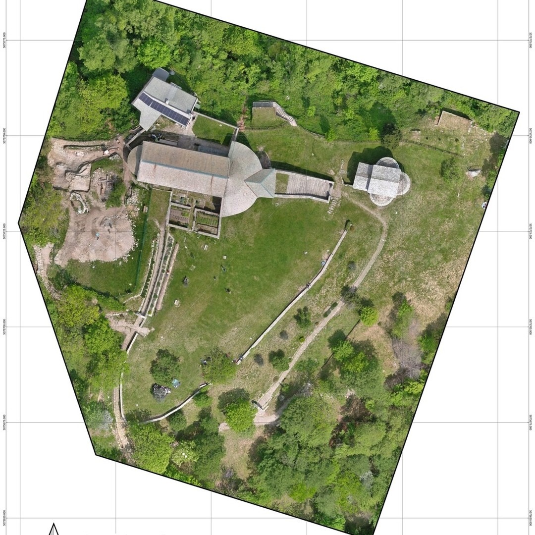 Ortofotomapa wykonana za pomocą drona.