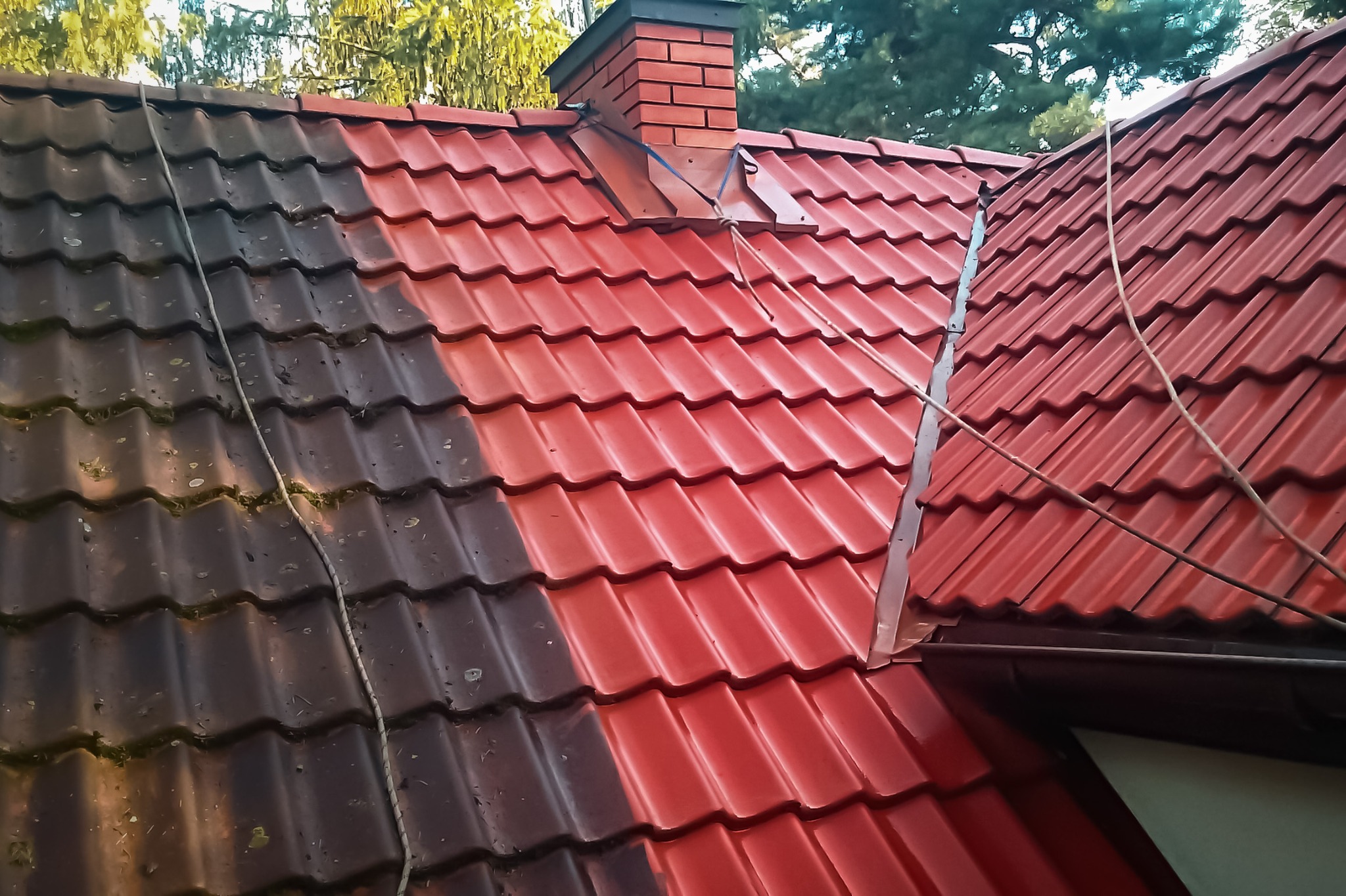 czyszczenie rynien i dachów, odśnieżanie dachów