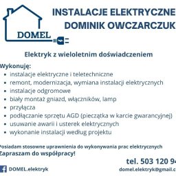 DOMEL Instalacje Elektryczne Dominik Owczarczuk - Rewelacyjne Instalacje Elektryczne Białystok