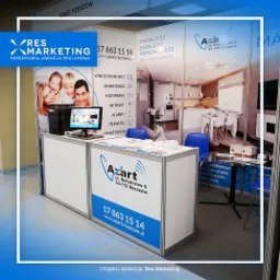 Oklejenie stanowiska targowego