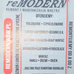 Remodern Filip Biały - Sufit Napinany w Salonie Warszawa