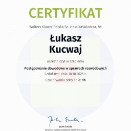 Certyfikat szkolenia
