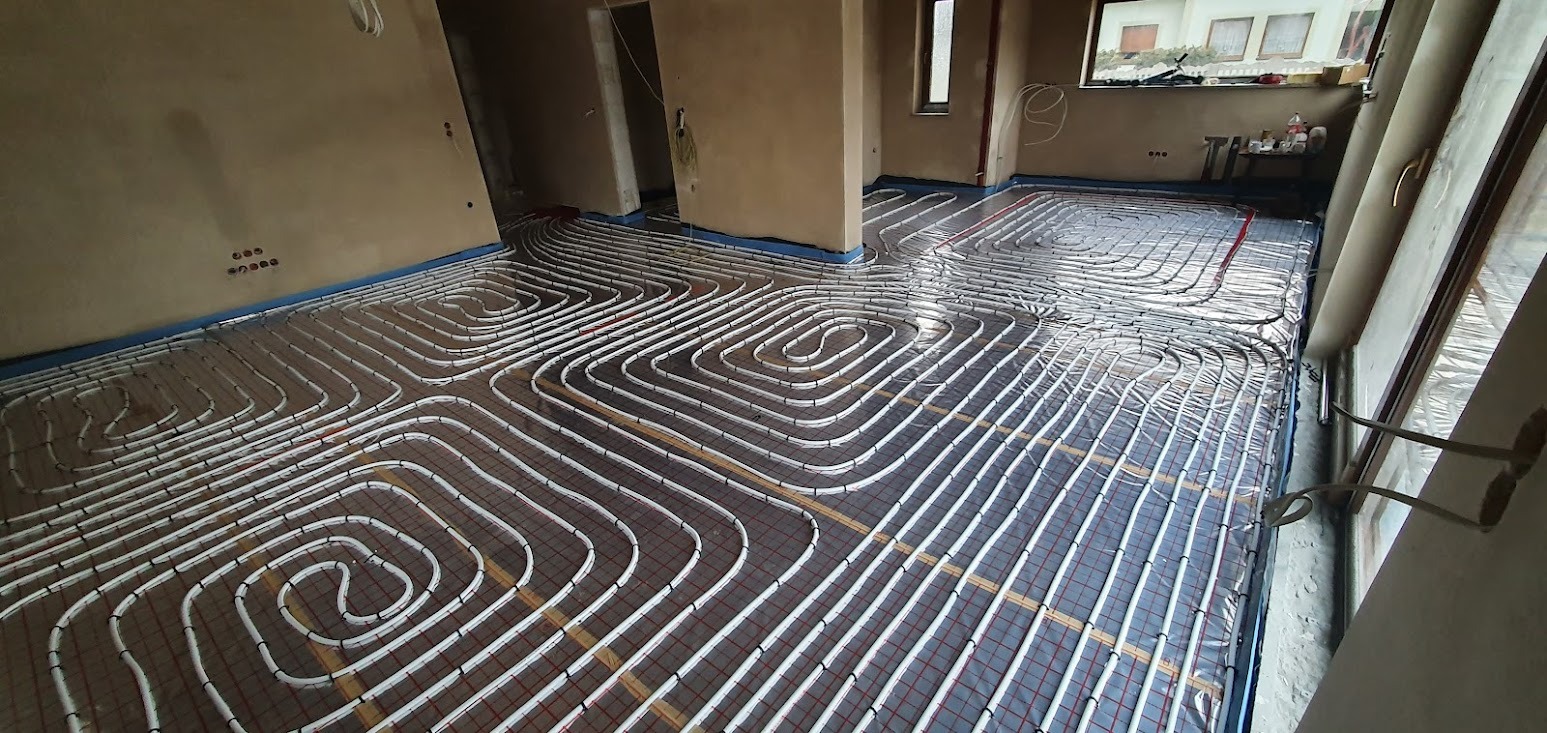 Instalacja odgrzebania podłogowego