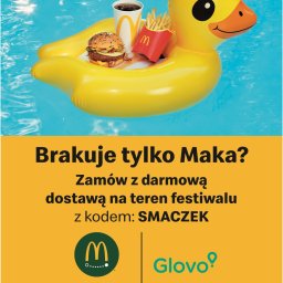 Ulotka dla firmy Glovo we współpracy z McDonald.