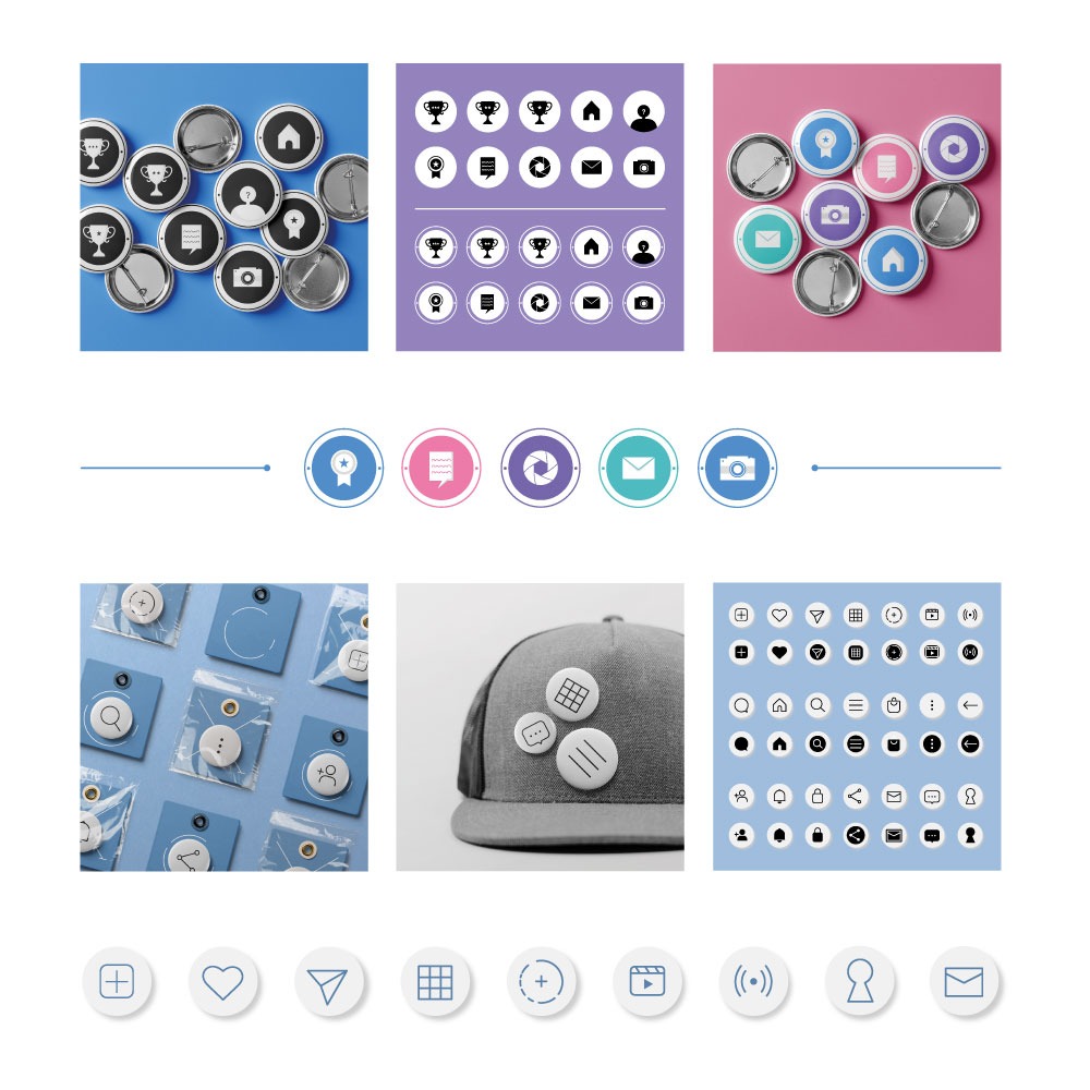 Minimalistyczne ikonki dla strony internetowej