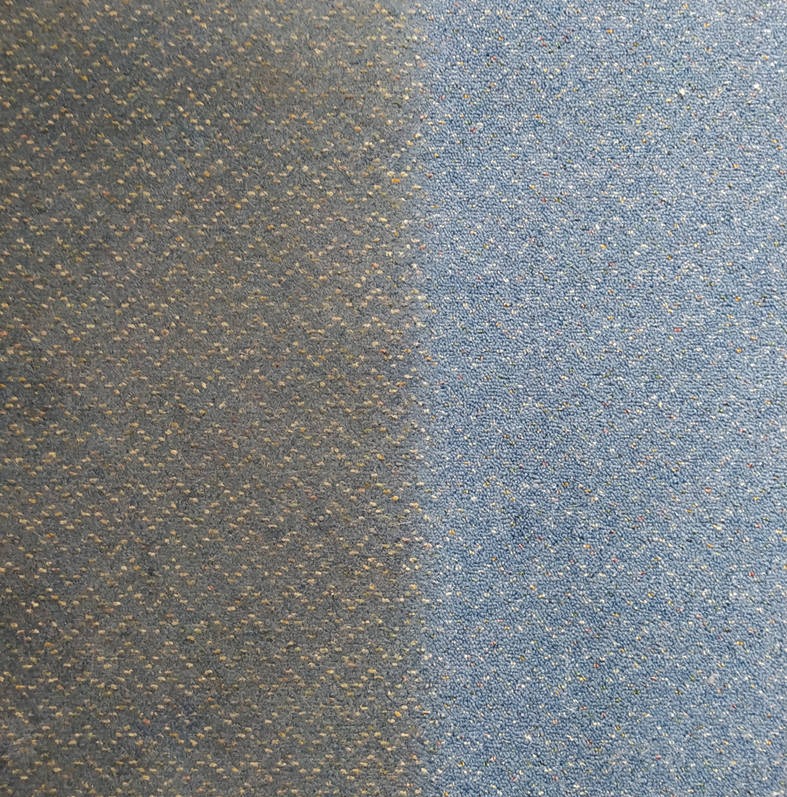 Przykładowy efekt prania wykladziny