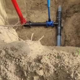Montaż hydrantu na sieci wodociągowej
