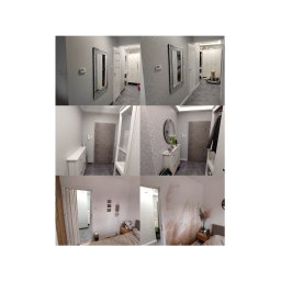 Mały lifting mieszkania. Tapety, malowanie, listwy. 