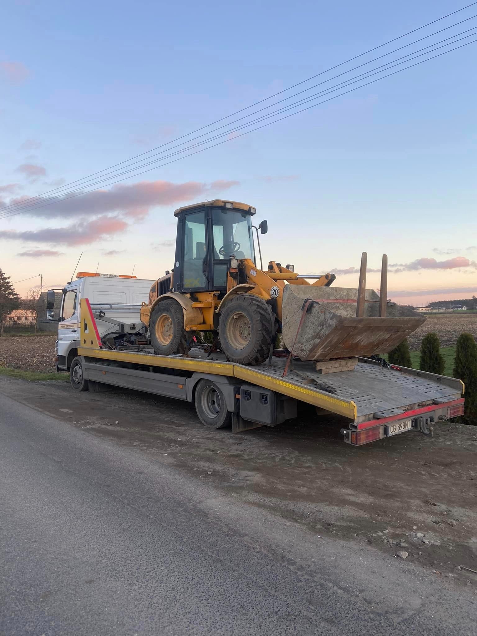 Transport maszyn budowlanych