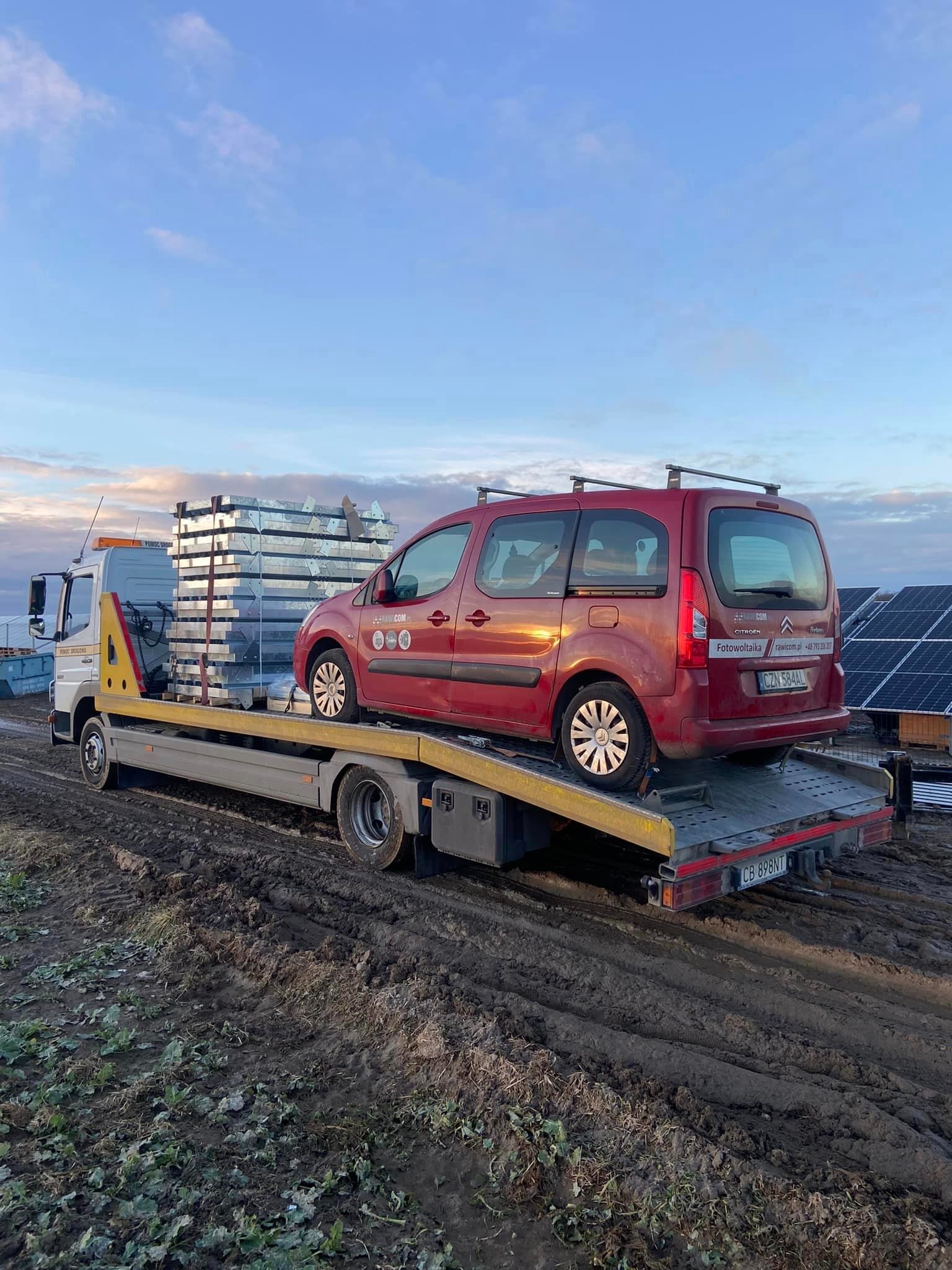 Holowanie samochodów osobowych