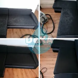 Czyszczenie kanapy narożnej, zabrudzenia spożywcze