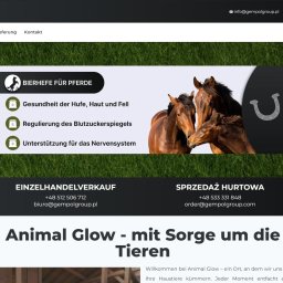 Strona internetowa dla producenta suplementów dla zwierząt. Wordpress. WPML. Strona w czterech językach