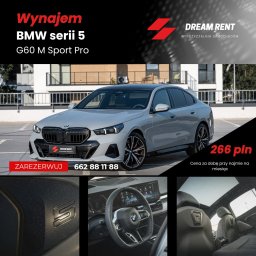 Wynajem BMW serii 5 G60 M Sport Pro
wynajem krótkoterminowy
wynajem długoterminowy
wynajem na ślub
usługa door to door
wynajem na lotnisku Okęcie
wynajmę samochód Warszawa
rezerwacja auta Warszawa